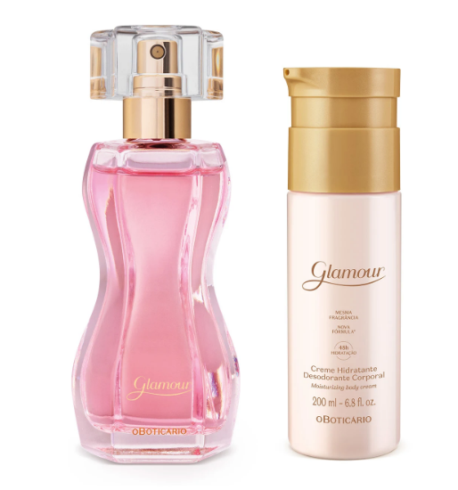 Kit Glamor: Deodorant Cologne + Body Oil - o Boticario
