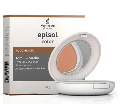 Mantecorp Sunscreen Compact Powder for Brunette Skin with SPF 50 - 0.35 oz