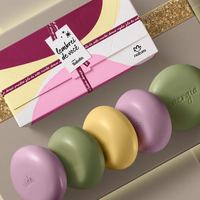 Natura TODODIA Sortidos Flores / Assorted Soap Flowers - 5x90g