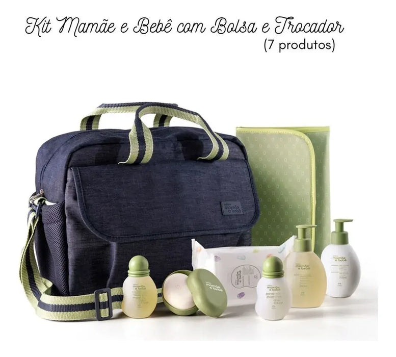 Natura MAMÃE E BEBÊ Conjunto Mamãe Bebê Com Bolsa Trocador / Mom And Baby Set With Bag And Exchanger