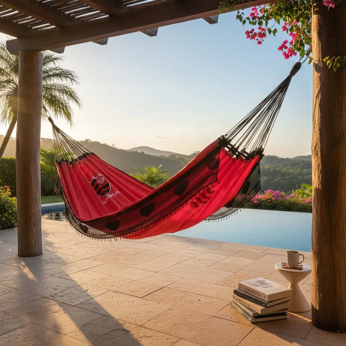 Brazilian football team embroidered hammock - main view