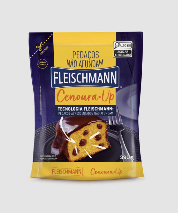 Mistura para Bolo Sabor Cenoura FLEISCHMANN Pacote 390g