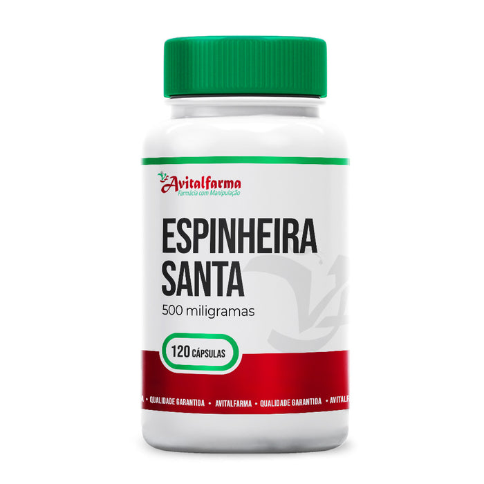 Brazilian Natural Espinheira Santa 120 Herbal Capsules 500mg - Avitalfarma