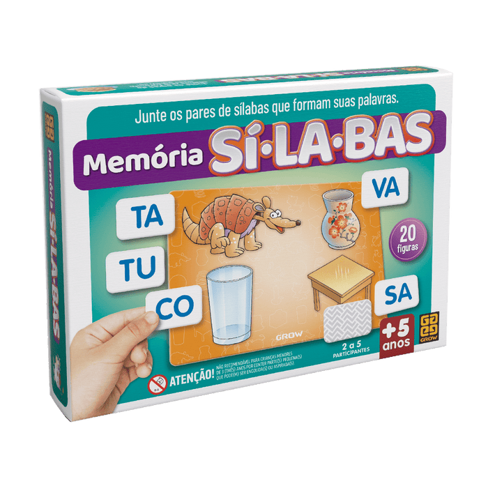 Jogo de Memória Sílabas / Syllable memory game - Grow