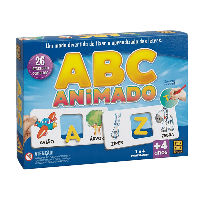 Jogo ABC Animado / Animated ABC game - Grow