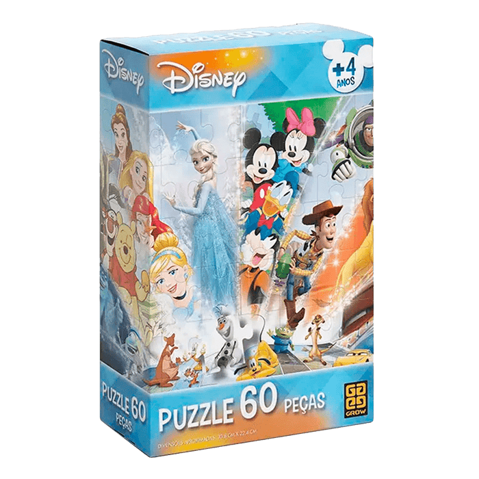 Puzzle 60 peças Disney / Puzzle 60 parts Disney - Grow