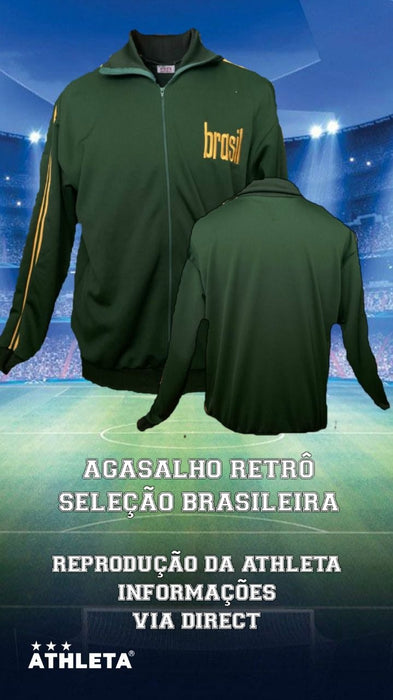 JACKET BRAZIL Brazilian Soccer World CUP 1970 national team - Jaqueta Seleção Brasileira