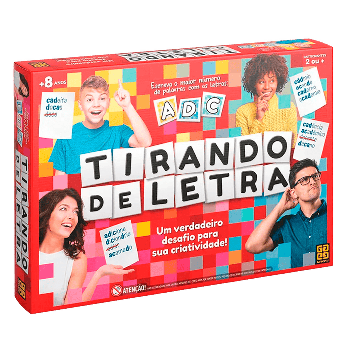 Jogo Tirando de Letra / Letter/drawn game - Grow