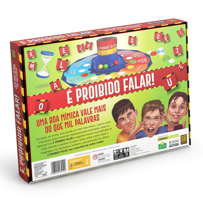 Jogo É Proíbido Falar / Game is prohibited to speak - Grow