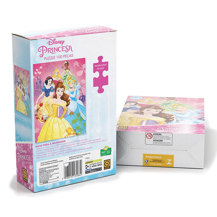 Puzzle 100 peças Princesas / Puzzle 100 Princess Pieces - Grow