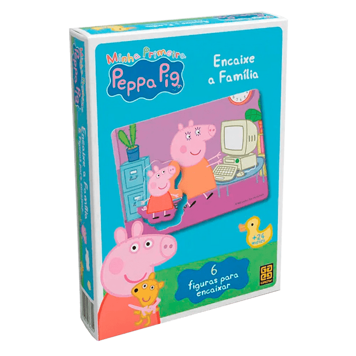 Jogo Encaixe a Família Peppa Pig / Game Fit the Peppa Family Pig - Grow