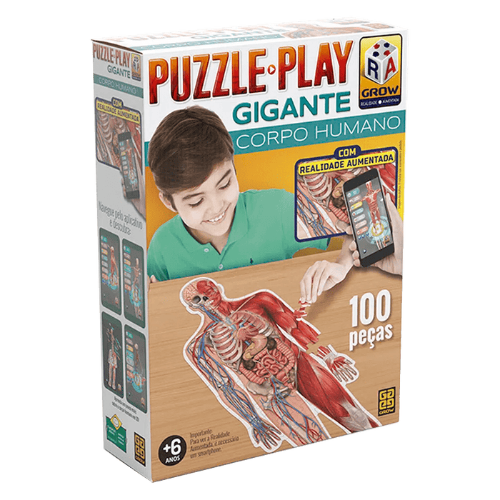Puzzle Play Gigante Corpo Humano / Puzzle Play Giant Human Body - Grow