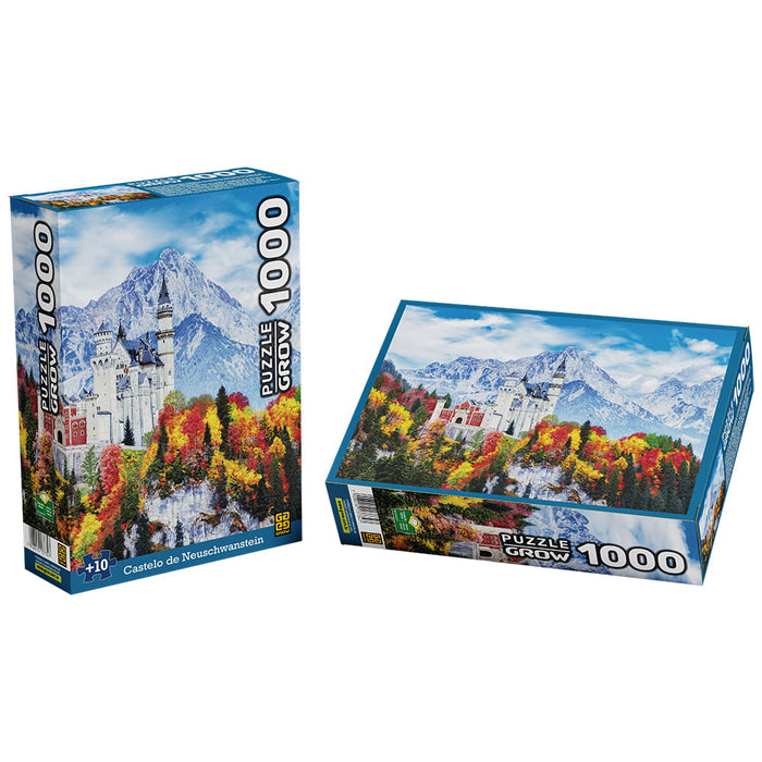 Puzzle 1000 peças Castelo de Neuschwanstein / Puzzle 1000 pieces Neuschwanstein Castle - Grow