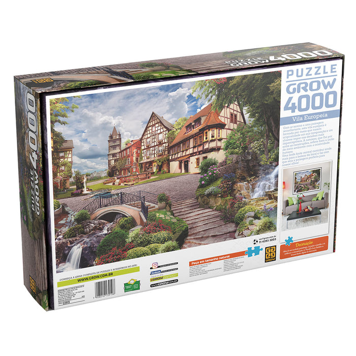 Puzzle 4000 peças Vila Europeia / Puzzle 4000 Parts Vila European - Grow