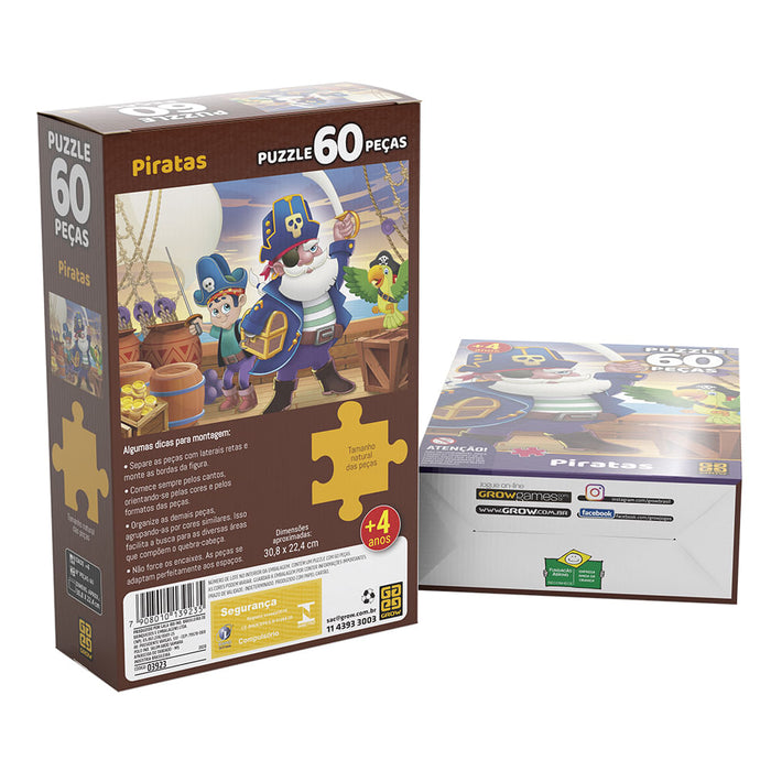Puzzle 60 peças Piratas / Puzzle 60 pieces pieces - Grow