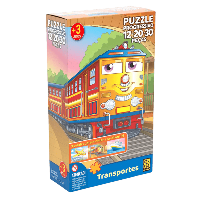 Puzzle Progressivo Transportes / Progressive Puzzle Transportation - Grow
