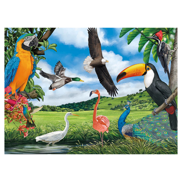 Puzzle 100 peças Aves / Puzzle 100 pieces - Grow