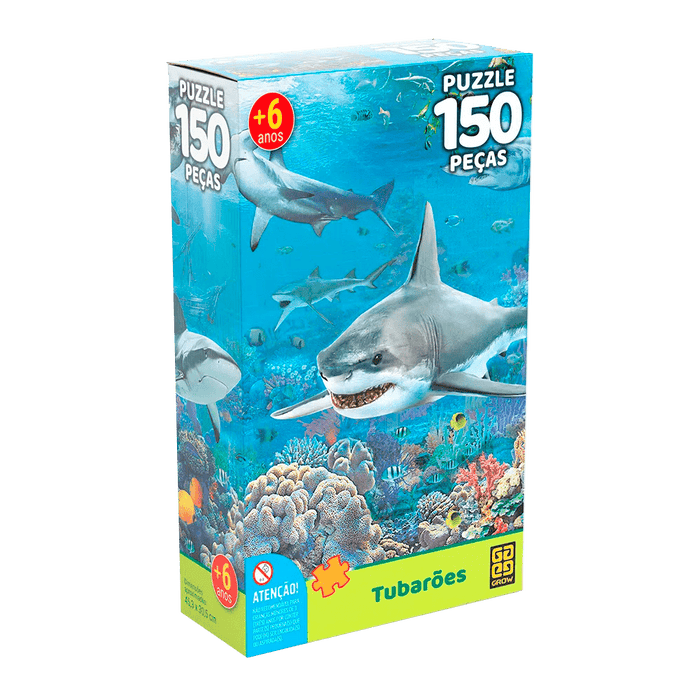 Puzzle 150 peças Tubarões / Puzzle 150 pieces sharks - Grow
