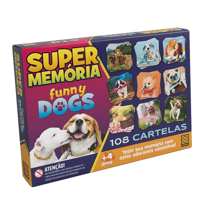 Jogo Supermemória Funny Dogs / Game Supermemory Funny Dogs - Grow