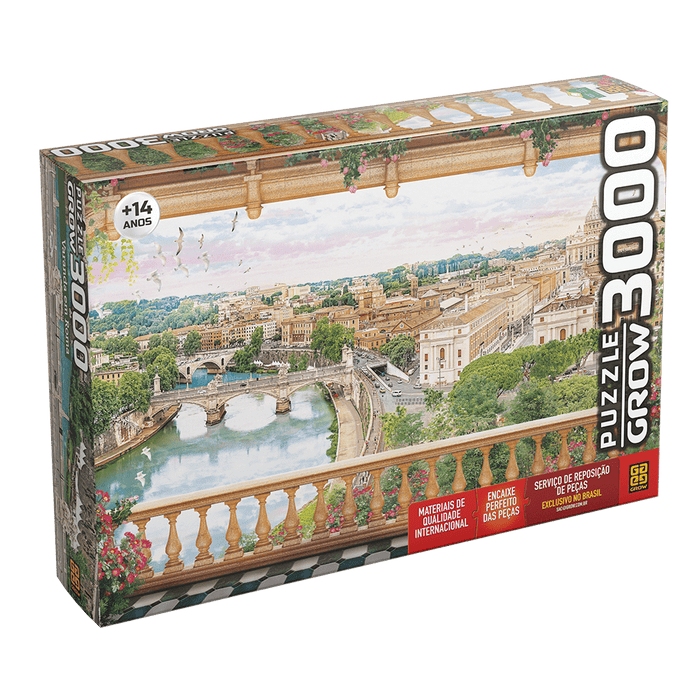 Puzzle 3000 peças Varanda em Roma / Puzzle 3000 pieces balcony in Rome - Grow