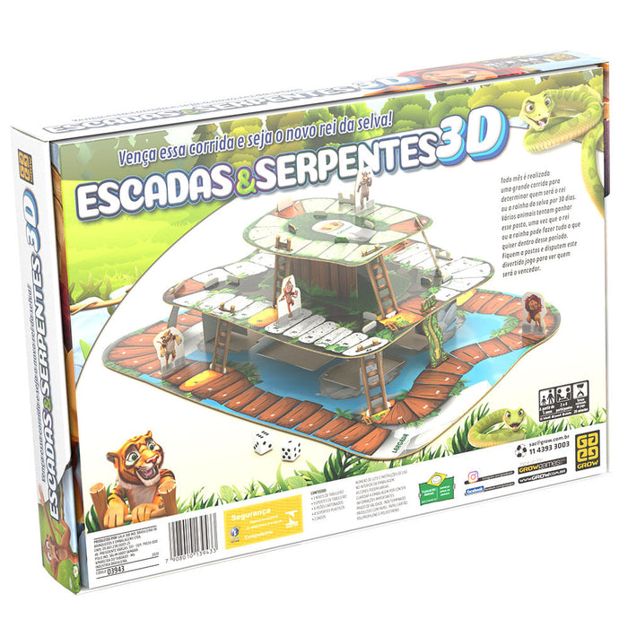 Jogo Escadas e Serpentes 3D / Set stairs and 3d snakes - Grow
