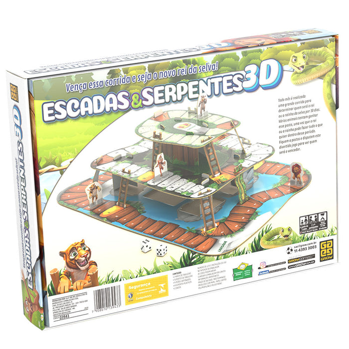 Jogo Escadas e Serpentes 3D / Set stairs and 3d snakes - Grow