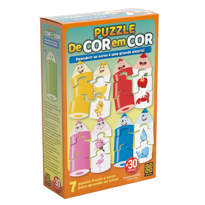 Puzzle De Cor em Cor / Color puzzle in color - Grow