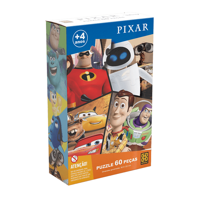 Puzzle 60 peças Pixar / Puzzle 60 pieces pieces - Grow