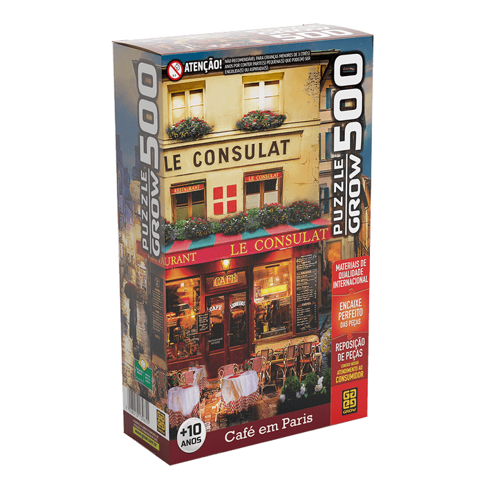 Puzzle 500 peças Café em Paris / Puzzle 500 pieces Cafe in Paris - Grow