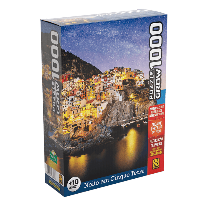 Puzzle 1000 peças Noite em Cinque Terre / Puzzle 1000 pieces night in Cinque Terre - Grow