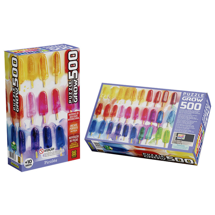 Puzzle 500 peças Picolés / Puzzle 500 pieces popsicles - Grow