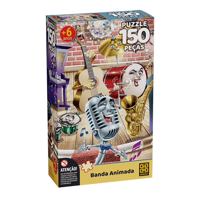 Puzzle 150 peças Banda Animada / Puzzle 150 pieces animated band - Grow