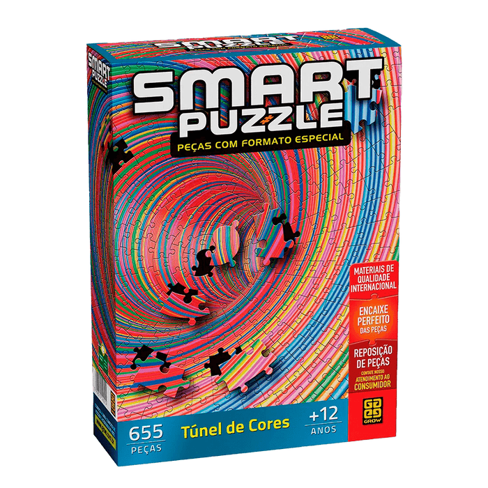 Puzzle 655 peças Smart Puzzle Túnel de Cores / Puzzle 655 Pieces Smart Puzzle Color Tunnel - Grow