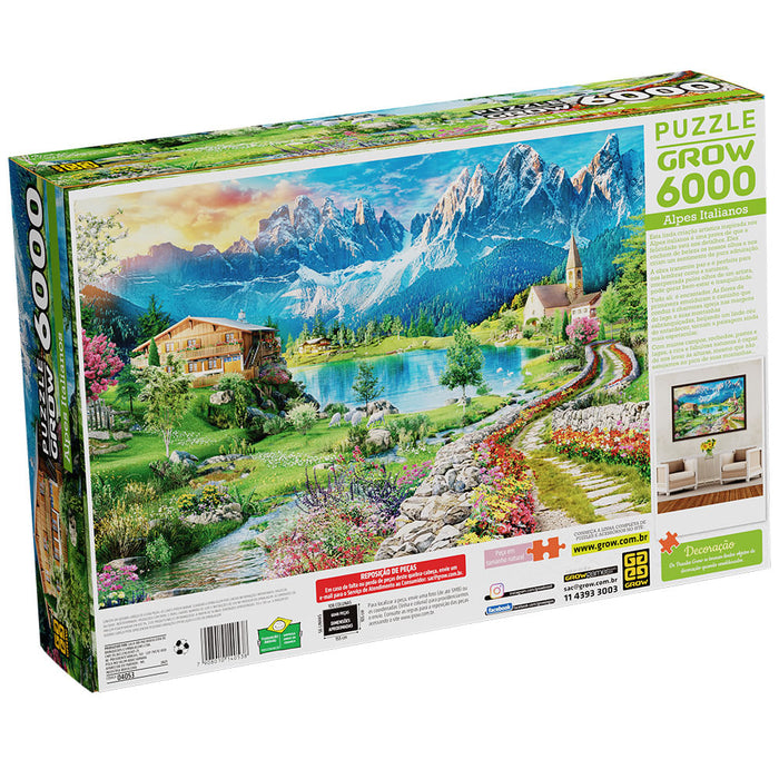 Puzzle 6000 peças Alpes Italianos / Puzzle 6000 Parts Italian Alps - Grow