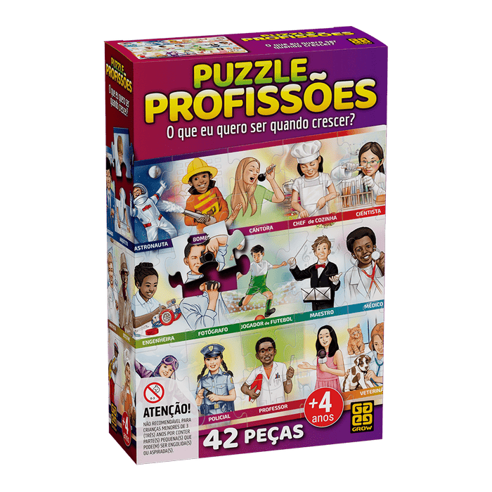 Puzzle Profissões / Puzzle professions - Grow