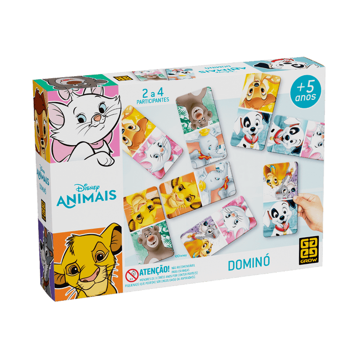 Jogo Dominó Disney Animais / Domino game Disney animals - Grow