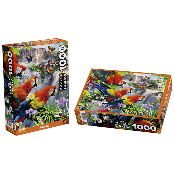 Puzzle 1000 peças Araras / Puzzle 1000 pieces macaws - Grow