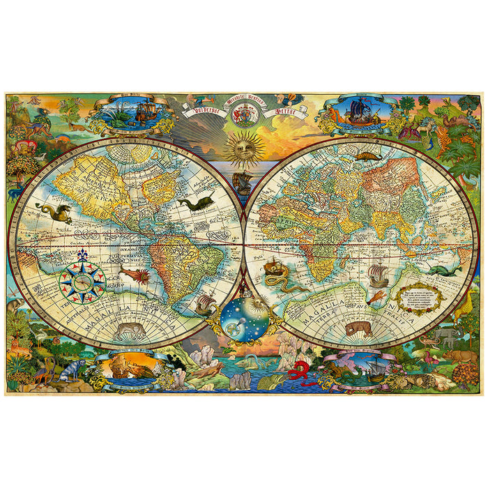 Puzzle 3000 peças Mapa Histórico / Puzzle 3000 Parts Historical Map - Grow