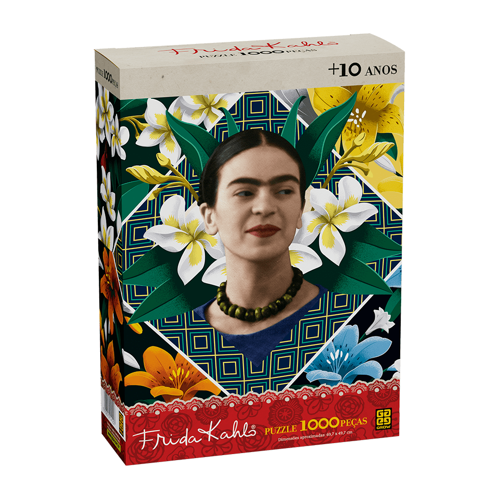 Puzzle 1000 peças Frida Kahlo / Puzzle 1000 pieces Frida Kahlo - Grow ...