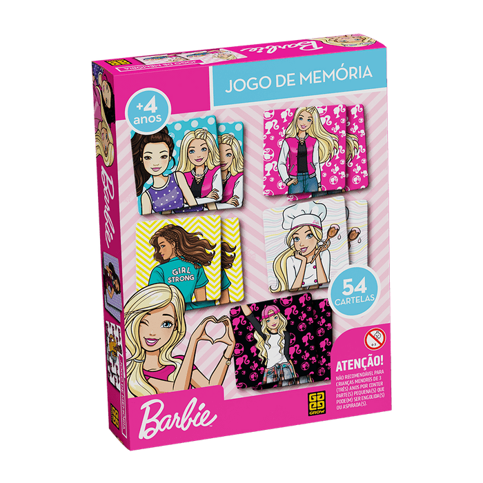 Jogo de Memória Barbie / Barbie Memory Set - Grow