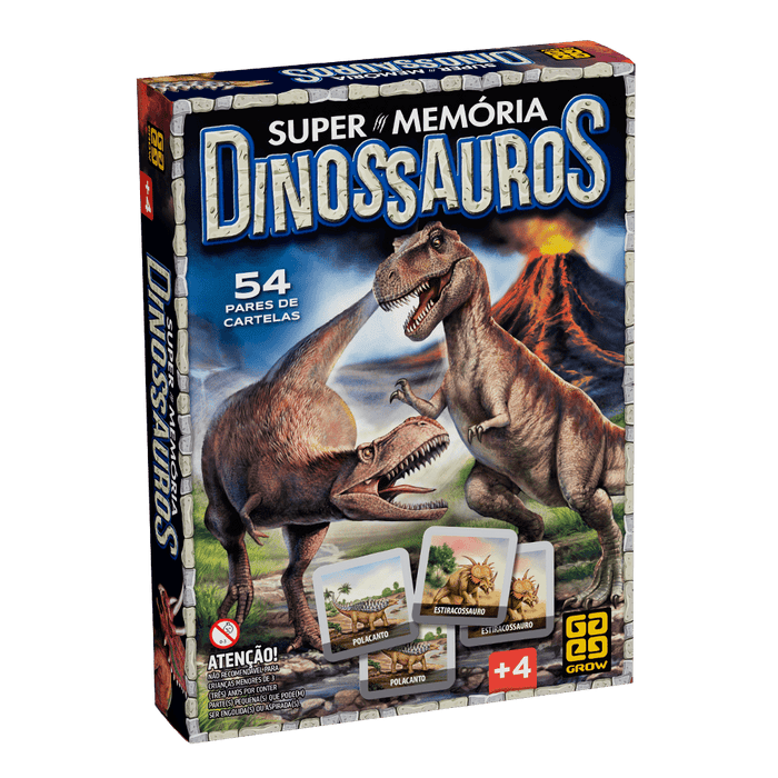Jogo Supermemória Dinossauros / Game Supermemory Dinosaurs - Grow