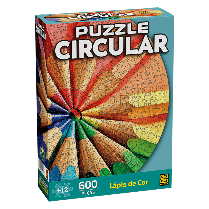 Puzzle 600 peças Circular Lápis de Cor / Puzzle 600 circular pencil pencils - Grow