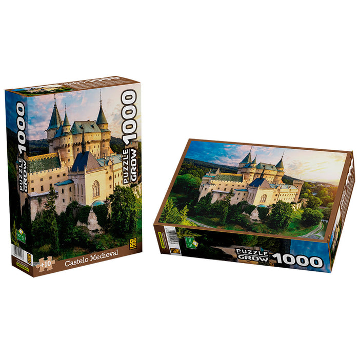 Puzzle 1000 peças Castelo Medieval / Puzzle 1000 pieces Medieval Castle - Grow
