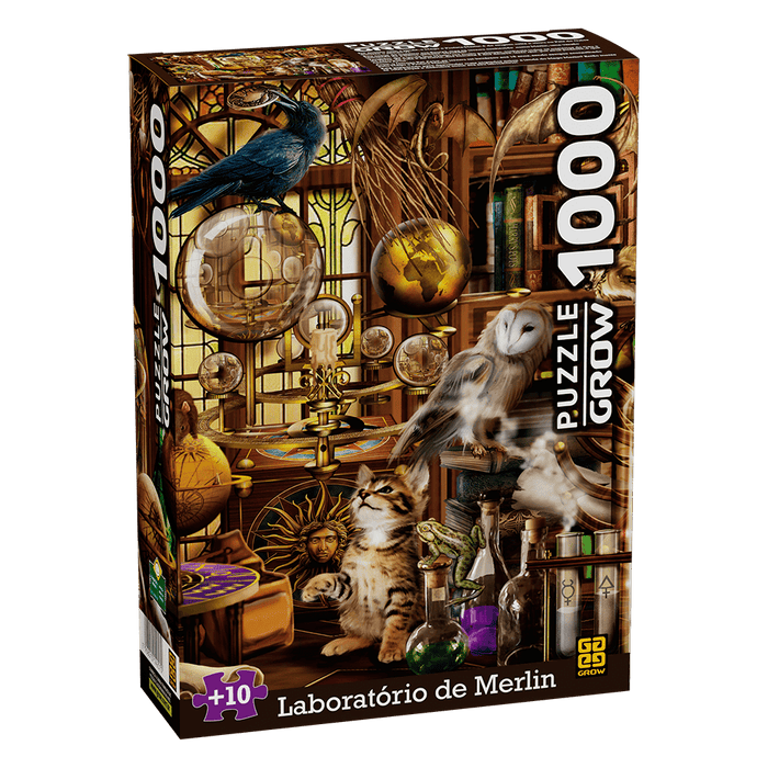 Puzzle 1000 peças Laboratório de Merlin / Puzzle 1000 Parts Merlin Laboratory - Grow