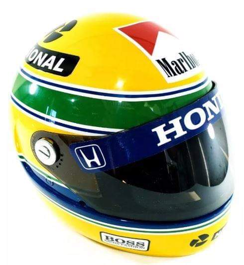 f1 replica motorcycle helmets Ayrton senna helmet year 1991 F1 full size Never used Ayrton Senna Da — Supermarket Brazil