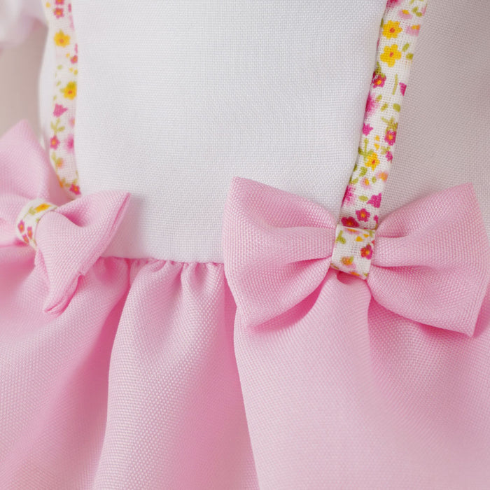 Boneca Nenezinho Vestido Rosa e Branco 44 cm - Estrela