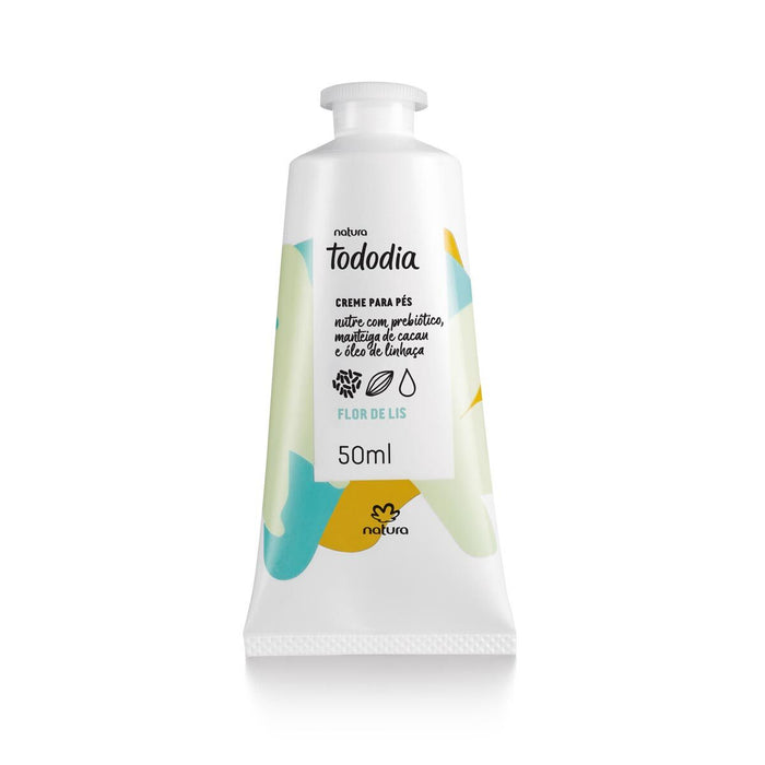 Natura TODODIA Pés Flor Lis / Nutritious Feet Deodorant Cream Flor De Lis - 50ml