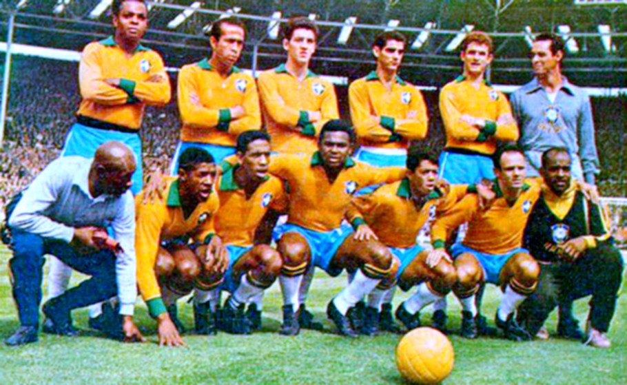 Pele Brazilian Soccer Jersey Team 1962 - Original Retro Athleta