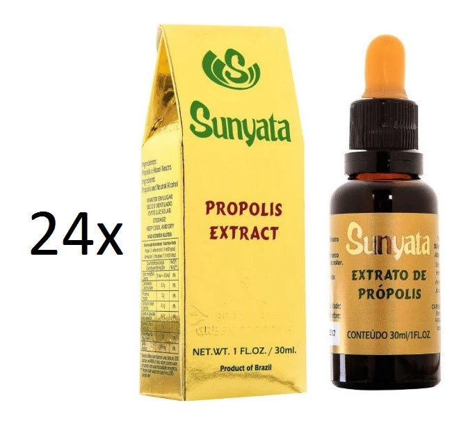Lot of 24x30ml Sunyata Golden Bee Alcoholic Green Propolis Extract - Pon Lee