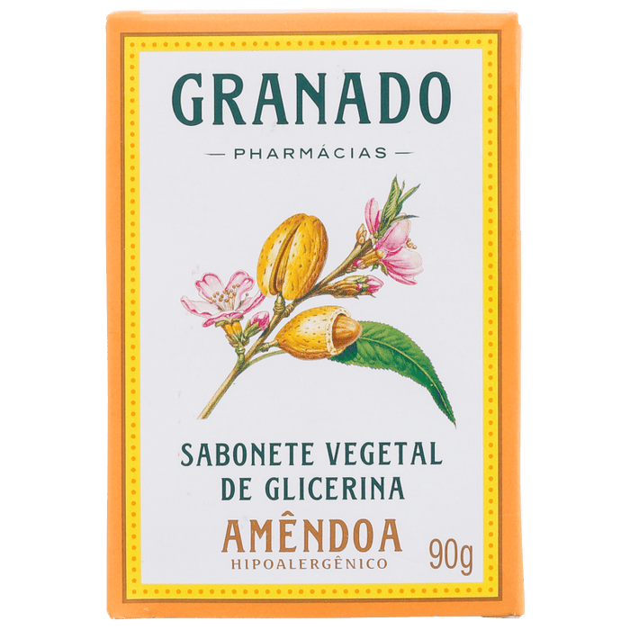 Granado Glycerin Soap Vegetable and Almond - Soap in Bar 90g